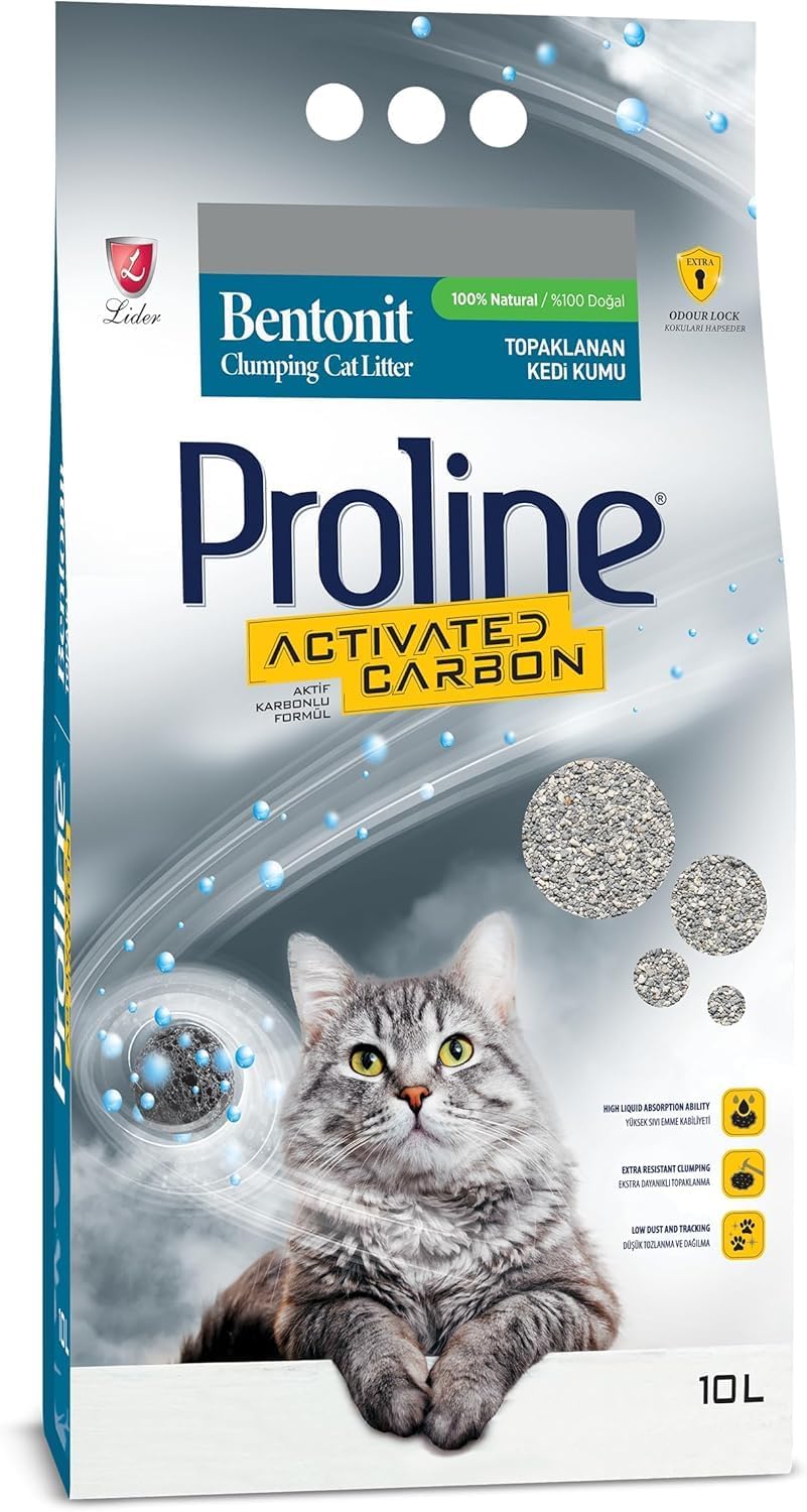 Alternative view of Proline Aktif Karbonlu Topaklanan Kedi Kumu 10 Lt