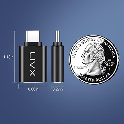 Alternative view of Livx USB 3.1 To Type-C 10Gbps 3A Hızlı Şarj ve Data Aktarımı Çevirici Dönüştürücü OTG Adaptör Siyah OTGCZ