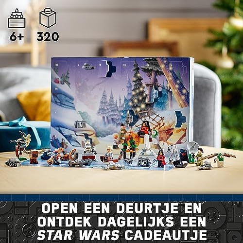 ™ Yılbaşı Takvimi 2023 75366-6 Yaş ve Üzeri Seven Çocuklar için 9 Karakter ve 15 Mini Model İçeren Yaratıcı Oyuncak Yapım Seti (320 Parça)