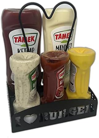 Alternative view of MASAÜSTÜ SOSLUK STANDI (I LOVE BURGER) SİYAH