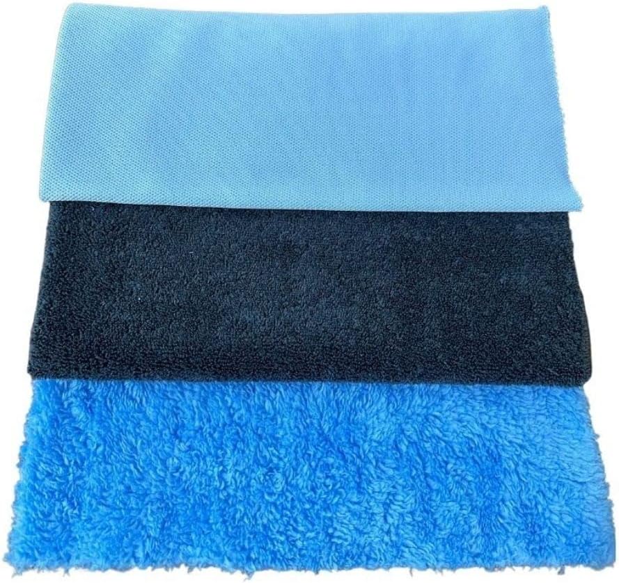3'lü Mikrofiber Araç Temizlik Seti - (cam, Parlatma, Kurulama Bezi, Mikrofiber Bez)