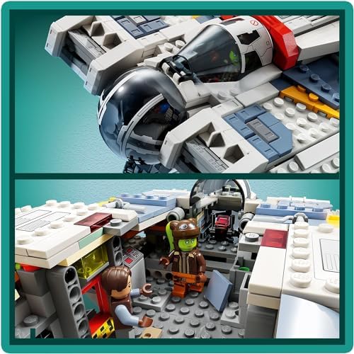 Alternative view of : Ahsoka Ghost ve Phantom II 75357-10 Yaş ve Üzeri Hayranı Çocuklar için Yaratıcı Oyuncak Yapım Seti (1394 Parça)