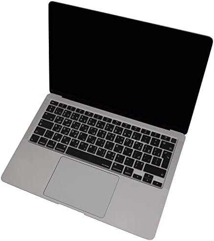 UK ISO Arapça Klavye Koruyucu Silikon MacBook Air 13 Retina 2020 ile Uyumlu | Ters L Enter | A2179 A2337 M1 Siyah