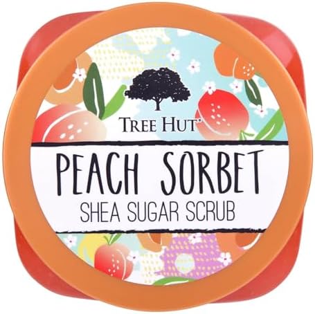 Treehut Tree Hut Peach Sorbet Shea Sugar Scrub Vücut Peelingi 510Gr