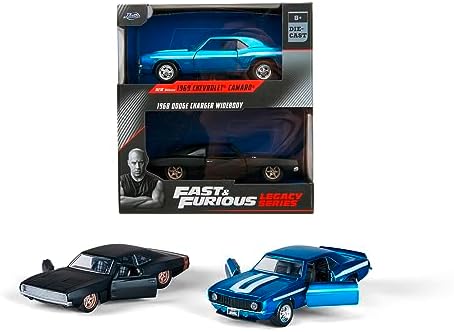 Alternative view of Jada Toys - and Furious Arabalar (2'li Set) - 1969 Chevrolet Camaro & 1968 Dodge Charger Widebody - 2 Serisi Model Araba, Açılabilir Kapılı, 1:32, 19 cm, 8 Yaşından İtibaren, Wave 2, Set 1