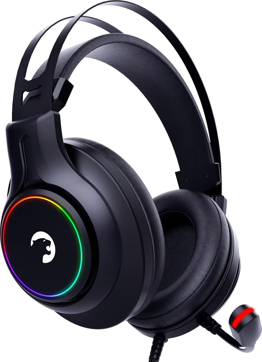 Alternative view of GAMEPOWER Kugon USB Gaming Headset - 7.1 Virtual Surround, Wired Led Headphones with 50MM Drivers,, 360 Spatial Audio, Noise Cancelling Mic for PC, Laptop,