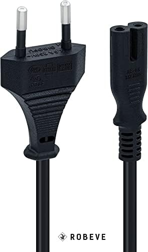 Alternative view of PS3 / PS4 / PS5 / XBox Series S-X Uyumlu Güç Kablosu 1.5 Metre 2Pin Güç Kablosu Projeksiyon - Monitör - Tv 2Pin Güç Kablosu