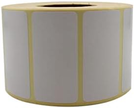 Kuşe Etiket 60mm x 30mm Ruloda 1000 Adet 40mm Çapında Baskısız Barkod Yazıcı Etiketi