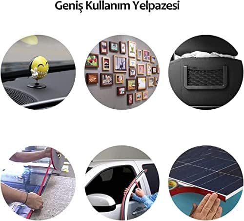 2 ADET Çift Taraflı Bant Silikon, Yapışkanlı Şeffaf Bant, Güçlü Tutuş, Çift taraflı süper güçlü akrilik montaj bandı, Avantajlı Fiyat (18mm X 2 METRE)