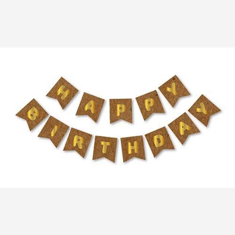 Alternative view of Patladı Gitti Happy Birthday Banner Doğum Günü Süsü Banner