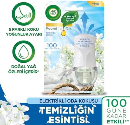 Air Wick Elektrikli Oda Kokusu Temizliğin Esintisi Kit (Cihaz + Yedek Şişe) + Yasemin Çiçeği Yedek Şişe