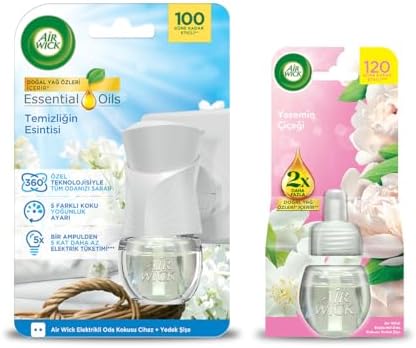 Alternative view of Air Wick Elektrikli Oda Kokusu Temizliğin Esintisi Kit (Cihaz + Yedek Şişe) + Yasemin Çiçeği Yedek Şişe