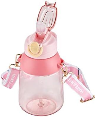 Alternative view of Taşıma Askılı Pipetli 800 ml Çocuk Su Matarası Hediyeli Pembe