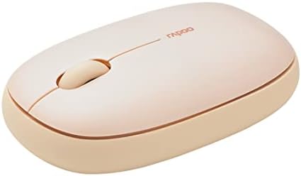Rapoo M660 sessiz kablosuz fare kablosuz fare 1300 DPI sensör 9 ay pil ömrü sessiz tuşlar ergonomik sağ elini kullananlar ve solaklar PC & Mac için - bej