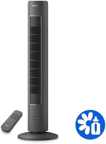 Alternative view of 5000 Serisi Kule Tipi Fan, 105 cm ince tasarım, Uzaktan kumanda, Zamanlayıcı, 3 Hız, 3 Mod, 40W, Güçlü ve Sessiz Hava Akışı, Aromaterapi İçin Uygun, Koyu Gri (CX5535/11)