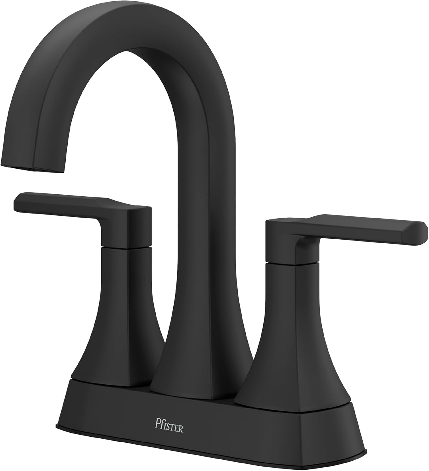 Alternative view of Vaneri 2 Saplı 10,4 cm Orta Set 3 Delikli Banyo Lavabo Bataryası Mat Siyah Kaplama LF048VRIBB