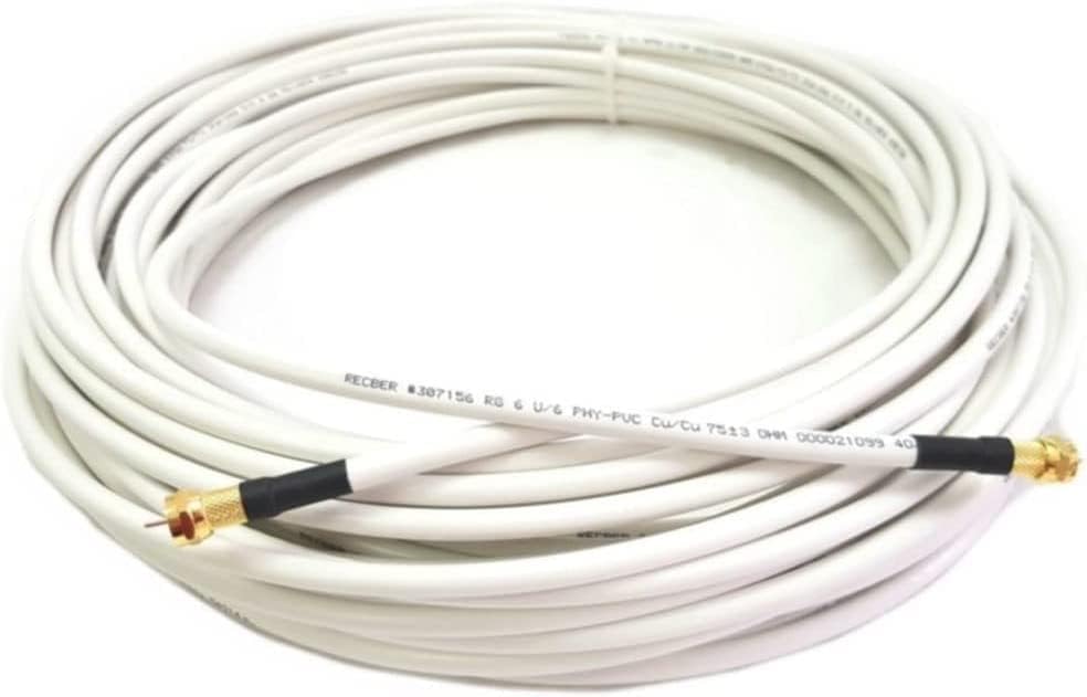 3 Metre RG6/U4 Full HD 3D 4K Anten TV Çanak Uydu LNB Kablosu 3MT (F Konnektör Takılı Hazır) 3 MT