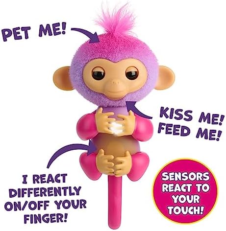Alternative view of Fingerlings İnteraktif Bebek Dokunmaya Tepki Veriyor - 70+ Ses ve Tepki - Charli (Mor)