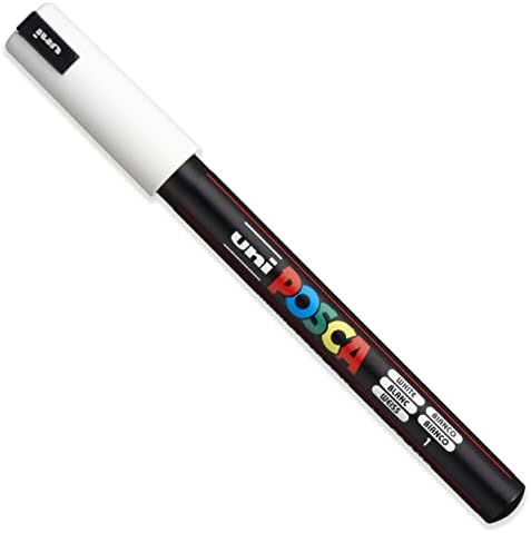- Ultra İnce - İnce Boya Marker Kalem Seti - PC-1MR, PC-1M, PC-3M - Beyaz Mürekkep - 3'lü Paket
