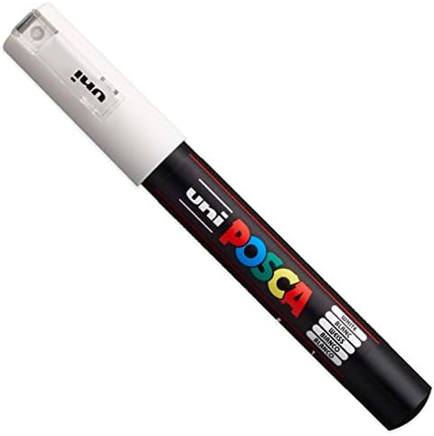 Alternative view of - Ultra İnce - İnce Boya Marker Kalem Seti - PC-1MR, PC-1M, PC-3M - Beyaz Mürekkep - 3'lü Paket