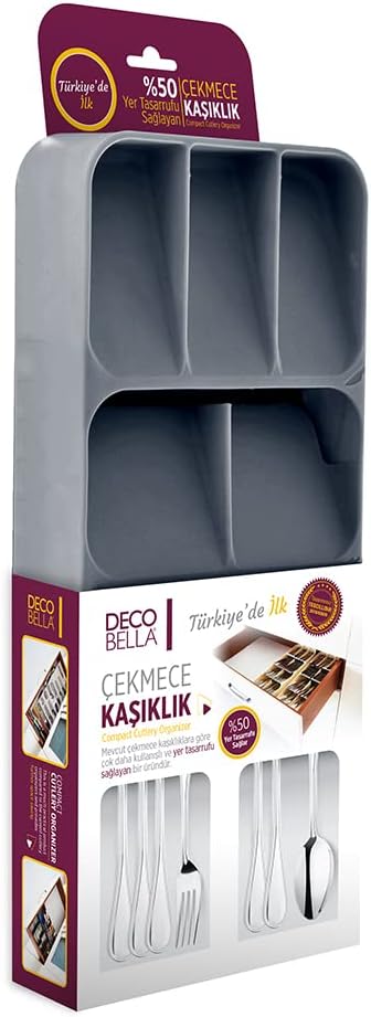 9 Bölmeli Çekmece Kaşık,Çatal Düzenleyici, Kaşıklık Decobella