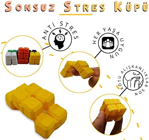 Küpü Sonsuz Küp Fidget Popit (sarı)