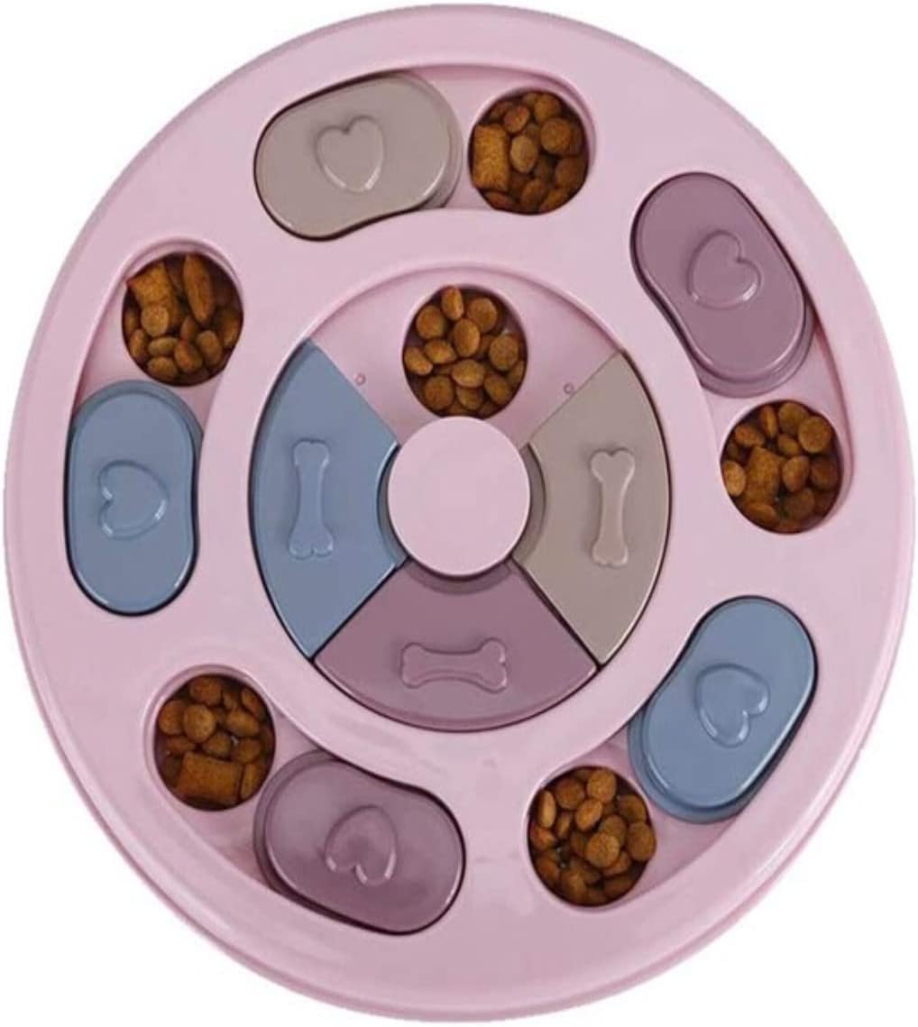 Alternative view of Köpek oyuncağı mama bulmaca yavaş besleyici köpek gıda dağıtıcı yavaş yeme (PEMBE)