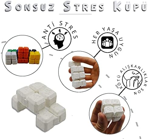 Küpü Sonsuz Küp Fidget Popit (beyaz)