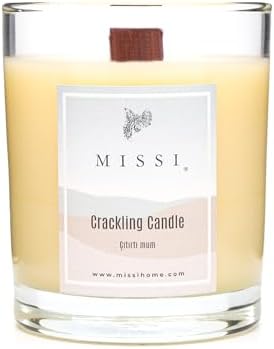 Alternative view of Ahşap Fitilli Palo Santo Kokulu Ekru Cracklıng Vegan Mum (Çıtırtılı)