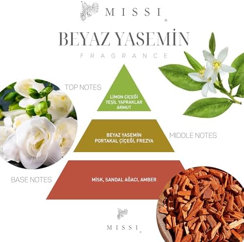 Alternative view of 4'lü Beyaz Yasemin Kokulu Bitkisel Tealıght Mum Seti