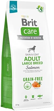 Brit Care Adult Large Breed, Deri Ve Tüy Hassasiyeti Olan, Büyük Irk - Yetişkin Köpekler İçin, Tahılsız, Somon Balıklı Kuru Mama, 12 kg