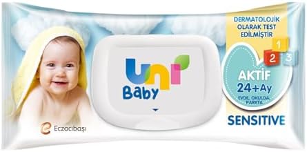 Alternative view of Uni Baby Aktif Sensitive Bebek Islak Mendil 24+ Ay 12x90 Adet
