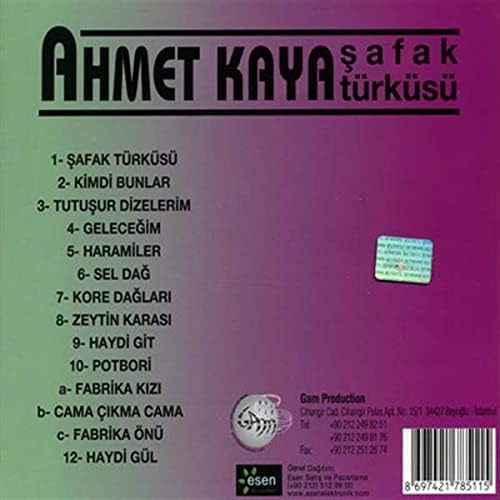 Ahmet Kaya ( şafak türküsü 8697421785344 ) Plak