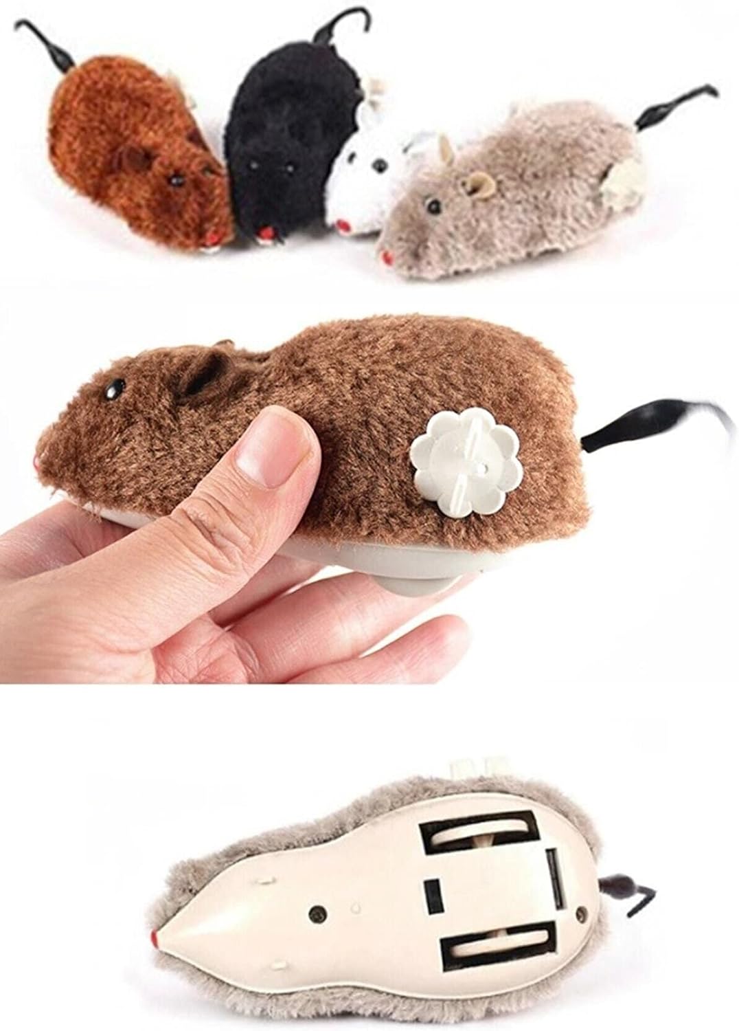 Alternative view of Kurmalı Fare Kedi Oyuncağı Peluş Yaratıcı Oyuncak