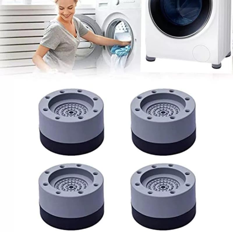 Beyaz eşya ayağı Çamaşır Makinesi Mobilya Titreşim Önleyici Kaydırmaz ve yükseltici 4 lü set (8,5 cm)