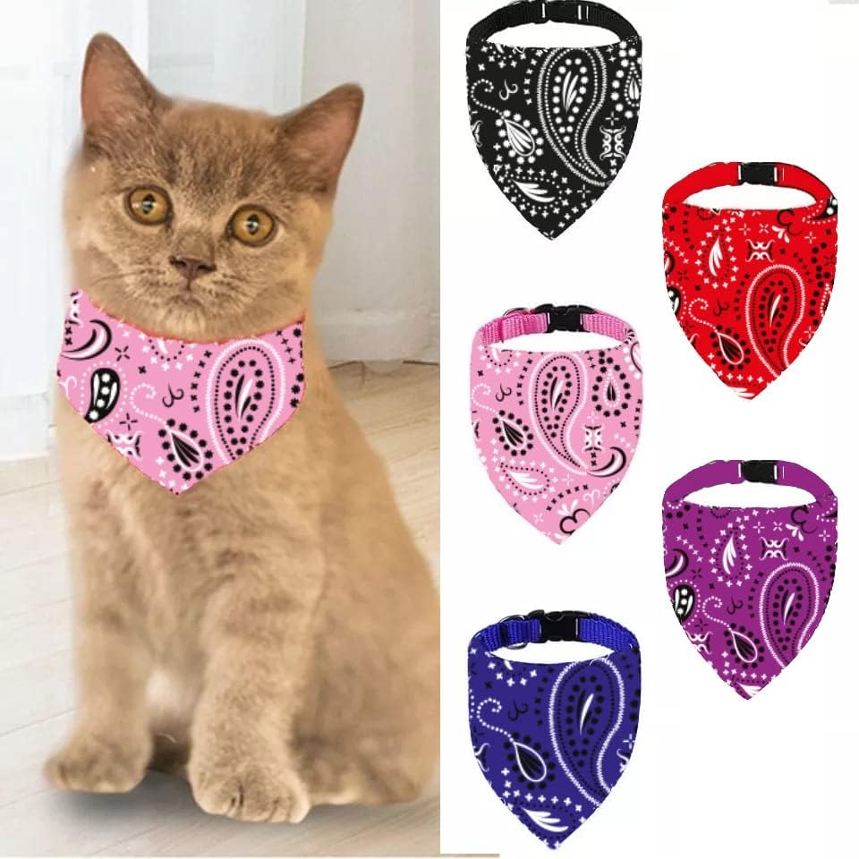 EVCİL HAYVAN KEDİ BOYUN TASMASI YAKALIK ÖNLÜK FULAR PEMBE 240