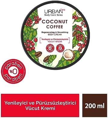 Coconut Coffee Yenileyici ve Pürüzsüzleştirici Vücut Kremi 200 ml- Vegan
