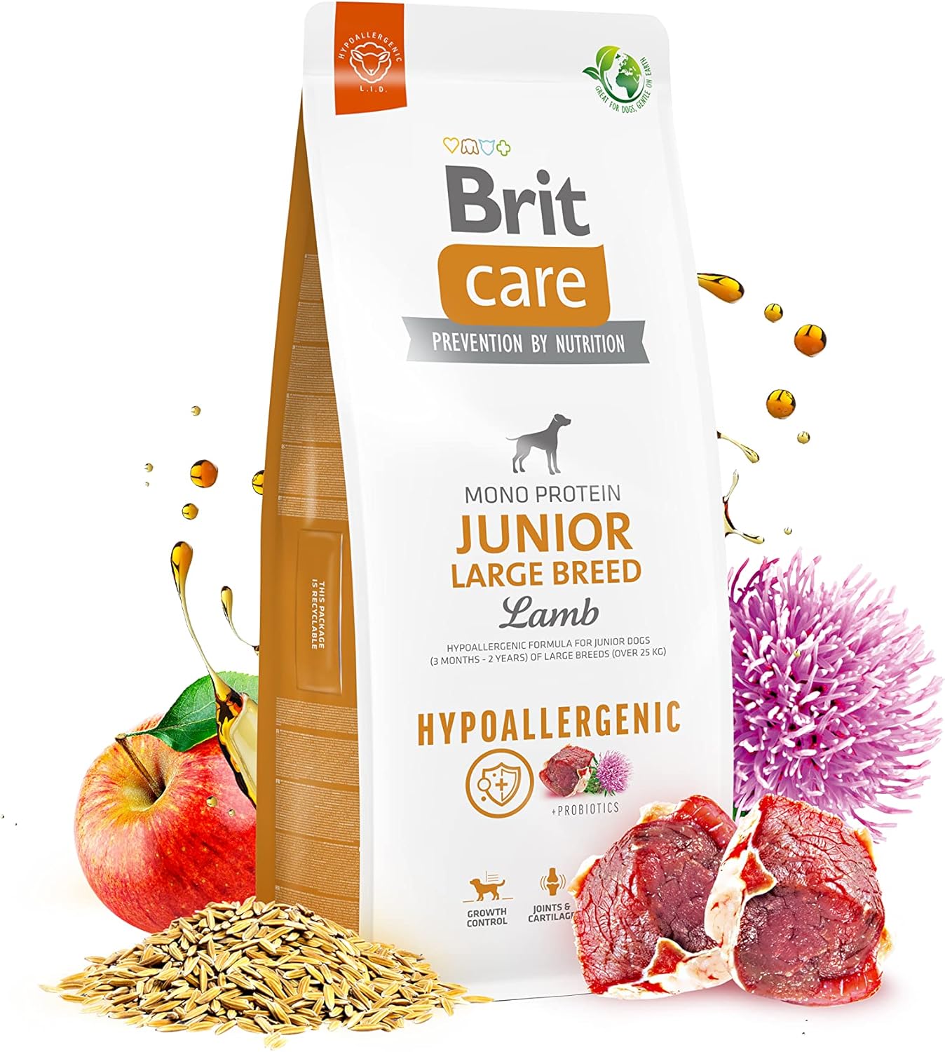 Alternative view of Brit Care Hypoallergenic Köpek Kuru Maması, Genç Büyük Irk, 12 kg