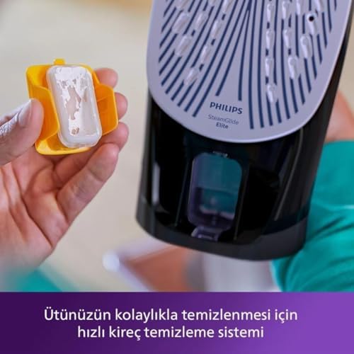 7500 Serisi Buharlı Ütü – 3200W Güç, 55 g/dk Sürekli Buhar, 260 g Güçlendirme, SteamGlide Taban, Otomatik Kapanma, Damlama Önleyici Sistem, 300 ml Tank (DST7511/80)