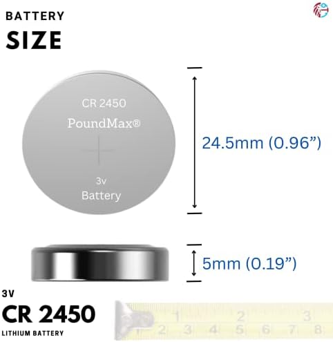 Alternative view of 20 X CR2450, DL2450,ECR2450, KCR2450 3V Lityum Madeni Düğme Pil
