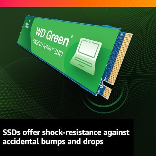 Alternative view of Digital 250GB WD Yeşil SN350 NVMe Dahili SSD Katı Hal Sürücüsü - Gen3 PCIe, M.2 2280, 2.400 MB/s'ye kadar - WDS250G2G0C