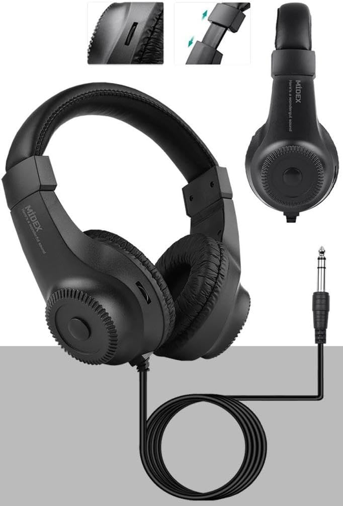 RS-20 Kulaklık 50mm Sürücü 32 Ohm Çok Amaçlı Stüdyo Referans Dinleme DJ