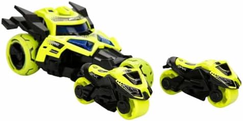 Maxx Wheels Motosiklet Fırlatıcılı Sesli ve Işıklı Araba - Kırmızı