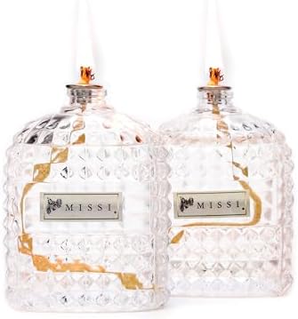 Alternative view of 2'li Vanilya Sandal Kokulu Oval Kristal Cam Şişe Kandil Seti (2X100 ml)