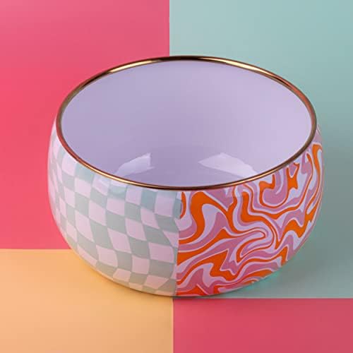 Alternative view of EMAYlab RETRO HİPPİ 18 cm Dekoratif salata kasesi, sunum kasesi,