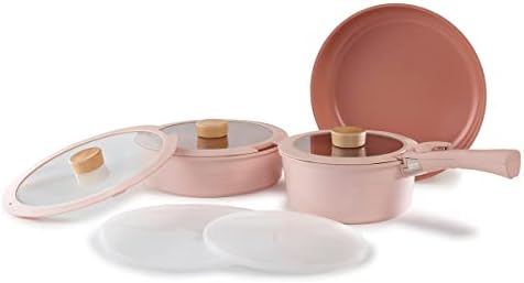 Alternative view of Midas Pembe 9 Parça Ayrılabilen Saplı İç İçe Geçebilen Tencere Tava Seti