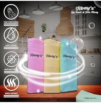 Orijinal İlbays Temizlik Bezi Avantaj Paketi 2x3 lü paket (toplam 6 adet) Microfiber Temizlik Bezi