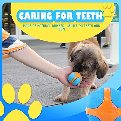 ALL FOR PAWS Floatable yüksek sıçrama atlama topu gıcırdıyor köpek topu getirme oyuncak canlı yaşam köpek oyuncakları uyarıcı rastgele sıçrama köpek oyuncak standart tenis boyutu X-BounceTPR topu,