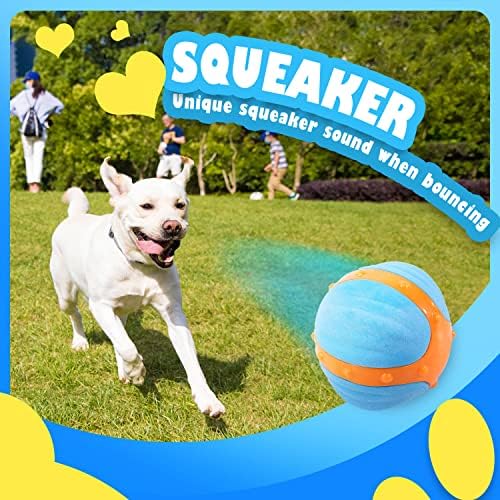 Alternative view of ALL FOR PAWS Floatable yüksek sıçrama atlama topu gıcırdıyor köpek topu getirme oyuncak canlı yaşam köpek oyuncakları uyarıcı rastgele sıçrama köpek oyuncak standart tenis boyutu X-BounceTPR topu,
