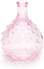 Pembe Bubble Cam Vazo (15 cm)